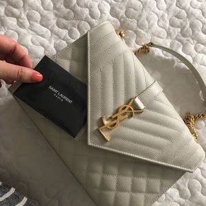 YSL medium envelope shoulder bag